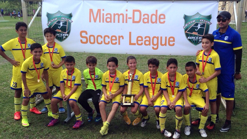 U11 Blue Champions Miami Dade Soccer League