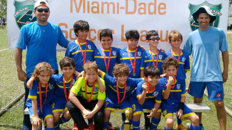 U9 Blue Champions Miami Dade Soccer League
