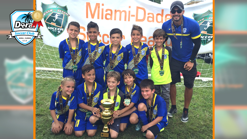 U9 champs Miami Dade Soccer Doral Soccer Club