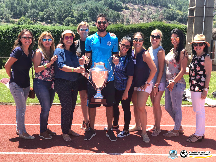 U14 & Coach Kevin Piraquive champions the Castelo de Vide Cup International Tournament Summer 2018 in Portugal