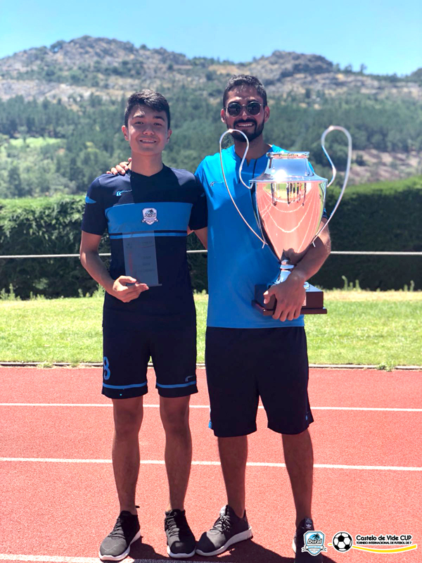 U14 & Coach Kevin Piraquive champions the Castelo de Vide Cup International Tournament Summer 2018 in Portugal