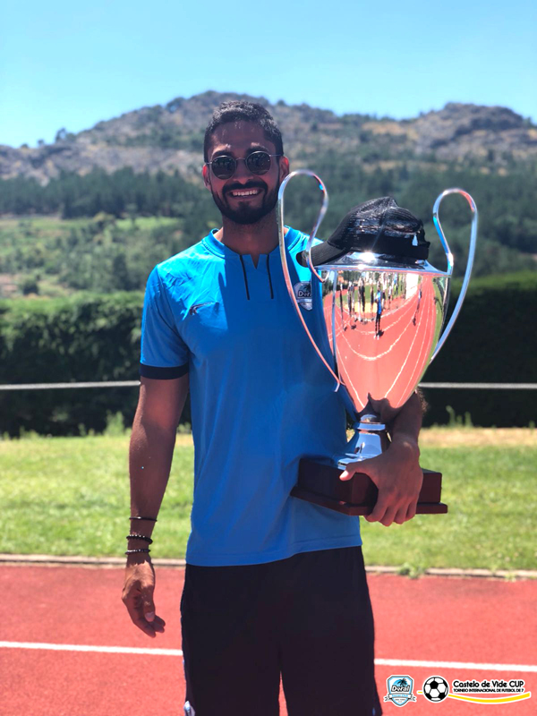 U14 & Coach Kevin Piraquive champions the Castelo de Vide Cup International Tournament Summer 2018 in Portugal