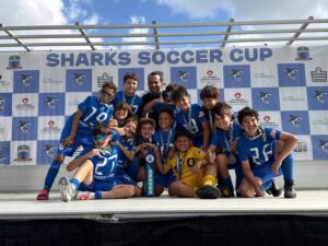 U11 Premier Champion’s Sharks Soccer Cup Coach Jesus Adrian Parra